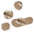 thumbnail image 2 of HNMKIU Bohemia Style High Heeled Platform Flower Custom Womens Flip Flops Summer Beach Sandals Slippers for Women Outdoor Multicolour,6, 2 of 7