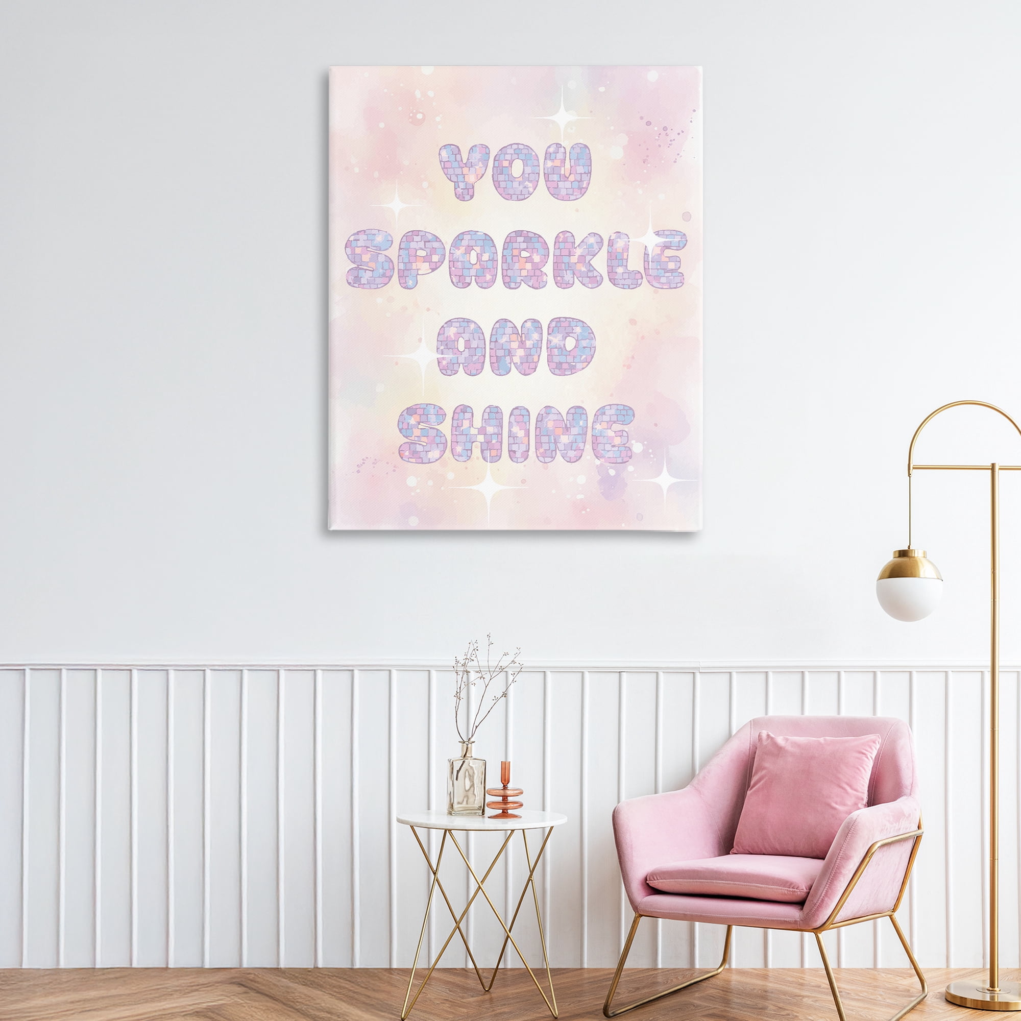 Stupell Industries You Sparkle And Shine Pastels Canvas Wall Art, design by Lil' Rue