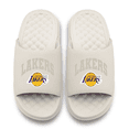 thumbnail image 2 of Unisex ISlide Cream Los Angeles Lakers Tonal Pop Motive Slide Sandals, 2 of 5