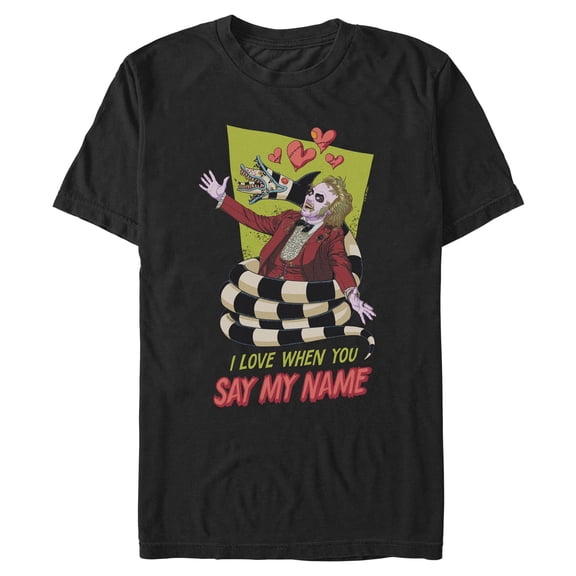 Mens Beetlejuice I Love When You Say My Name T Shirt