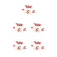 thumbnail image 2 of Minnieouse 4 piezas de peinetas de flores para boda, tocados de novia, adorno de vestir para mujer, accesorio de joyería de moda, rosa roja Type2 NO2, 2 of 6