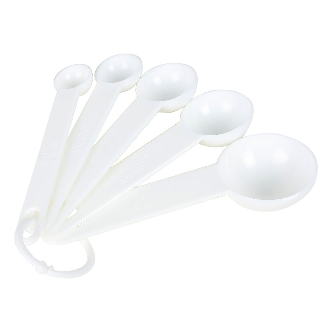 Fox Run 4826 Measuring Spoon Set 6-Piece Plastic White