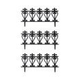 thumbnail image 6 of Flower Edging Panel, Animal Barrier Fence, Decorative Detachable Garden Edging Border, Garden Fencing for Park, Backyard Yard Balcony Garden 3Pcs vase, 6 of 8