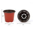 thumbnail image 5 of 100pcs Plastic Plant Nursery Pots Seedling Flower Plant Container And Seed Starting Pots Reusable,4 Inch, 5 of 5