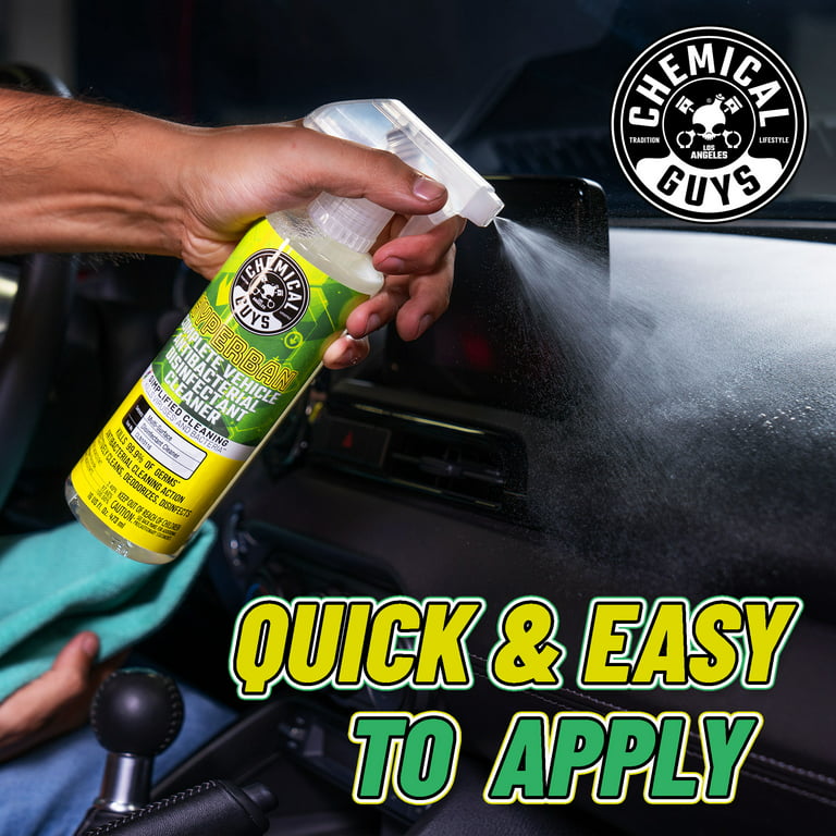 Chemical Guys HyperBan Complete Vehicle Antibacterial Disinfectant Cleaner  (16 Oz) 