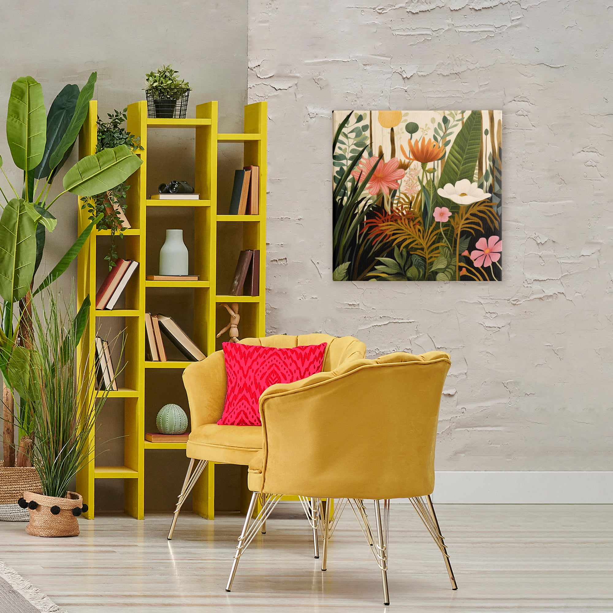 Stupell Industries Botanical Embrace in the Jungle Canvas Wall Art, design by Lazar Studio