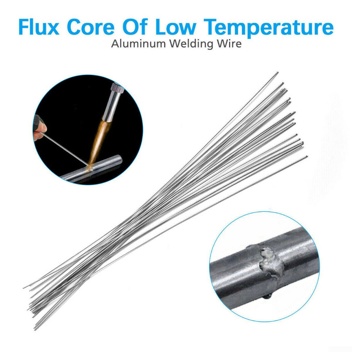 50X 33cm/1.08ft 1.6mm Solution Welding Flux-Cored Rods Aluminium Wire Brazing 