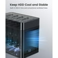 thumbnail image 5 of ORICO 5 Bay Hard Drive Enclosure for 3.5 in SATA SSD/HDD External Hard Drive Docking Station USB 3.0 to SATA 5Gbps,with 12V/6.5A Max 90TB, 5 of 12