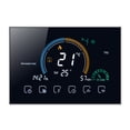 thumbnail image 2 of Termostato de habitación programable inteligente WiFi controlador de temperatura de calefacción eléctrica LCD retroiluminado, negro Yuarrent HA001967-01B, 2 of 6