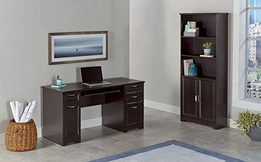 Realspace Magellan 59&quot;W Managers Desk, Espresso - image 4 of 5