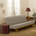 thumbnail image 4 of Mainstays Pixel 1-Piece Stretch Futon Slipcover, Sand, 4 of 5