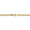 thumbnail image 5 of Primal Gold 14 Karat Yellow Gold 3mm Concave Anchor Chain, 5 of 7