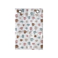 thumbnail image 1 of Tea Party Hanging Pocket Organizer, Pattern of Coffee Mugs in Classic Vintage Style Inspired Pottery Drink Cafe, Printed Polyester Storage Bag with Pockets, 14" x 20", Multicolor, 1 of 2