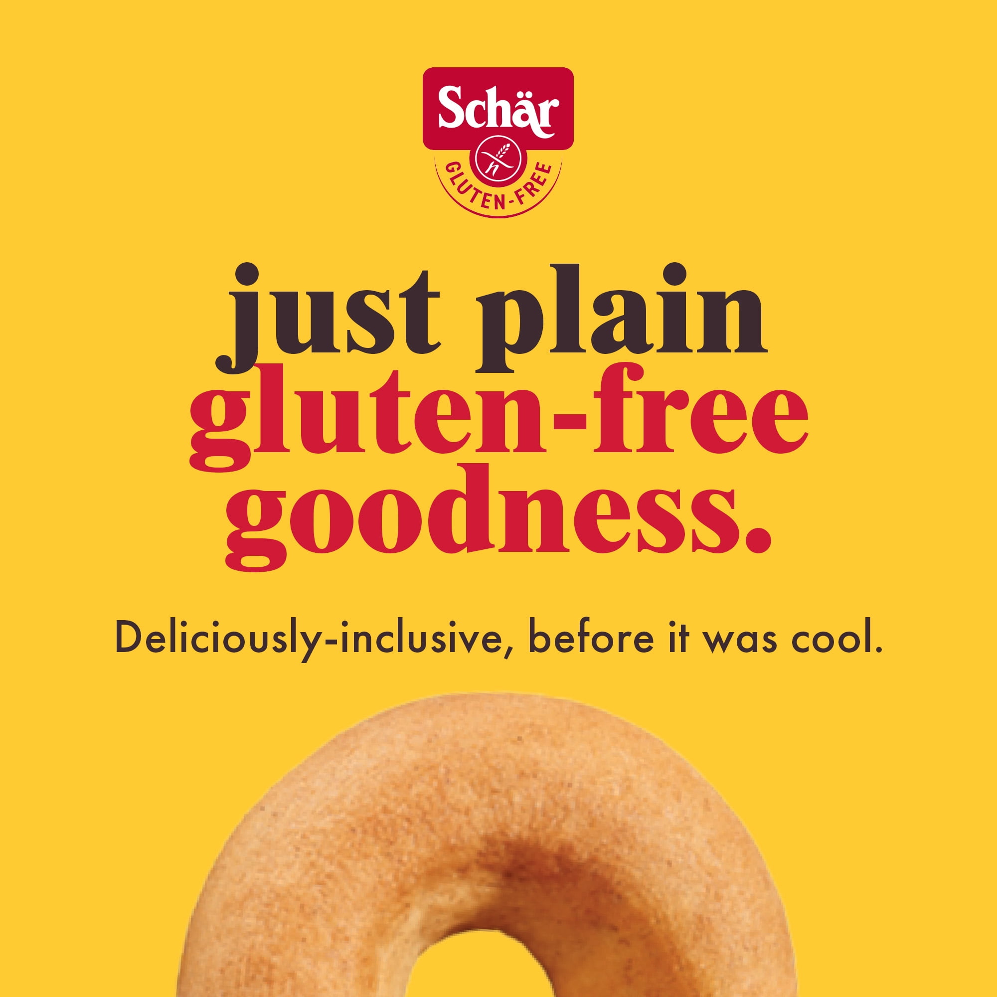 Schar Gluten Free Classic and Chewy Pre-Sliced Plain Bagels, 14.1 oz