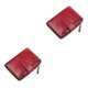 thumbnail image 2 of Guardurnaity Billeteras para mujer, monedero de cuero PU, bolso para teléfono, monedero multitarjeta, cierre de cremallera para mujer, Rojo 2piezas, 2 of 6