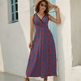 thumbnail image 5 of Phish Donut Womens Night Club Maxi Dress V Neck Sleeveless Bohemia Long Dresses, 5 of 9