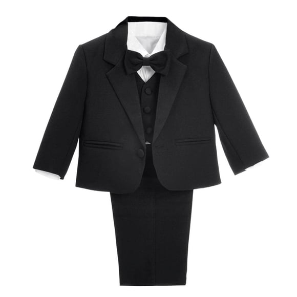 Conjunto de Esmoquin Formal para Bebé Niño Dressy Daisy 5 Piezas 18 Meses Negro