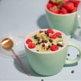 thumbnail image 2 of Kook 25-Oz Soup Cup Travel Mug with Handle & Microwave Lid, Set of 2 Mint & Pink, 2 of 8