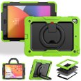thumbnail image 5 of iPad Air Case (9.7"), iPad (6th/5th Gen) Case (9.7 Inch) - [Built with Screen Protector] Drop Proof Protective Kickstand Case Portable Handle Sturdy Rugged Cover, Green, 5 of 10