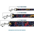 thumbnail image 3 of Marvel Comics Pet Leash, Dog Leash, Spider Man Title Logo and Action Skyline Poses, 4 Feet Long 1.0 Inch Wide, 3 of 6