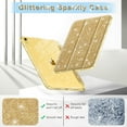 thumbnail image 6 of Fintie Slim Case for iPad (A16) 11th Generation 11 Inch (2025), iPad 10th Generation 10.9 Inch (2022) - Glittering Sparkly Protective Cover with Shiny Clear Back Shell w/ Built-in Pencil Holder, Gold, 6 of 9