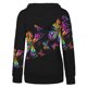 thumbnail image 4 of Gibobby Sudadera larga con cremallera Sudadera impresa Hoodie Pullover Drawstring Loose Blouse Top （Negro， M), 4 of 5