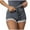 Light Blue, variant on ZUKMRJPC Dressy Sleepwear Shorts for Women Sexy Lace Hem Patchwork Shorts Drawstring High Waisted Knitted Ribbed Pajama Shorts