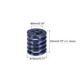 thumbnail image 2 of Troquel Resorte Unique Bargains 5uds 18mm OD 20mm Largo Espiral Carga Ligera Azul, 2 of 5