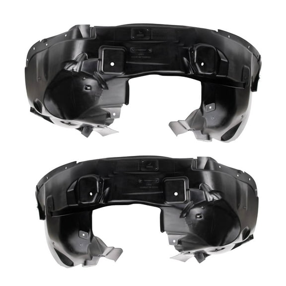 TRQ Front Inner Fender Liner Set Compatible with 2017 Jeep Compass BDA14911