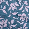 thumbnail image 1 of oneOone Cotton Silk Medium Blue Fabric Floral Magnolia With Texture Quilting Supplies Print Sewing Fabric By The Yard 42 Inch Wide, 1 of 4