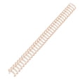 thumbnail image 1 of 9/16inch Wire Binding Rings, 120 Sheet Capacity Spiral Double Loop Wire, 360 Degree Rotation, 34 Teeth, Iron Nylon, A4 Paper,Compatible with Most Wire Binding Systems for, 1 of 7