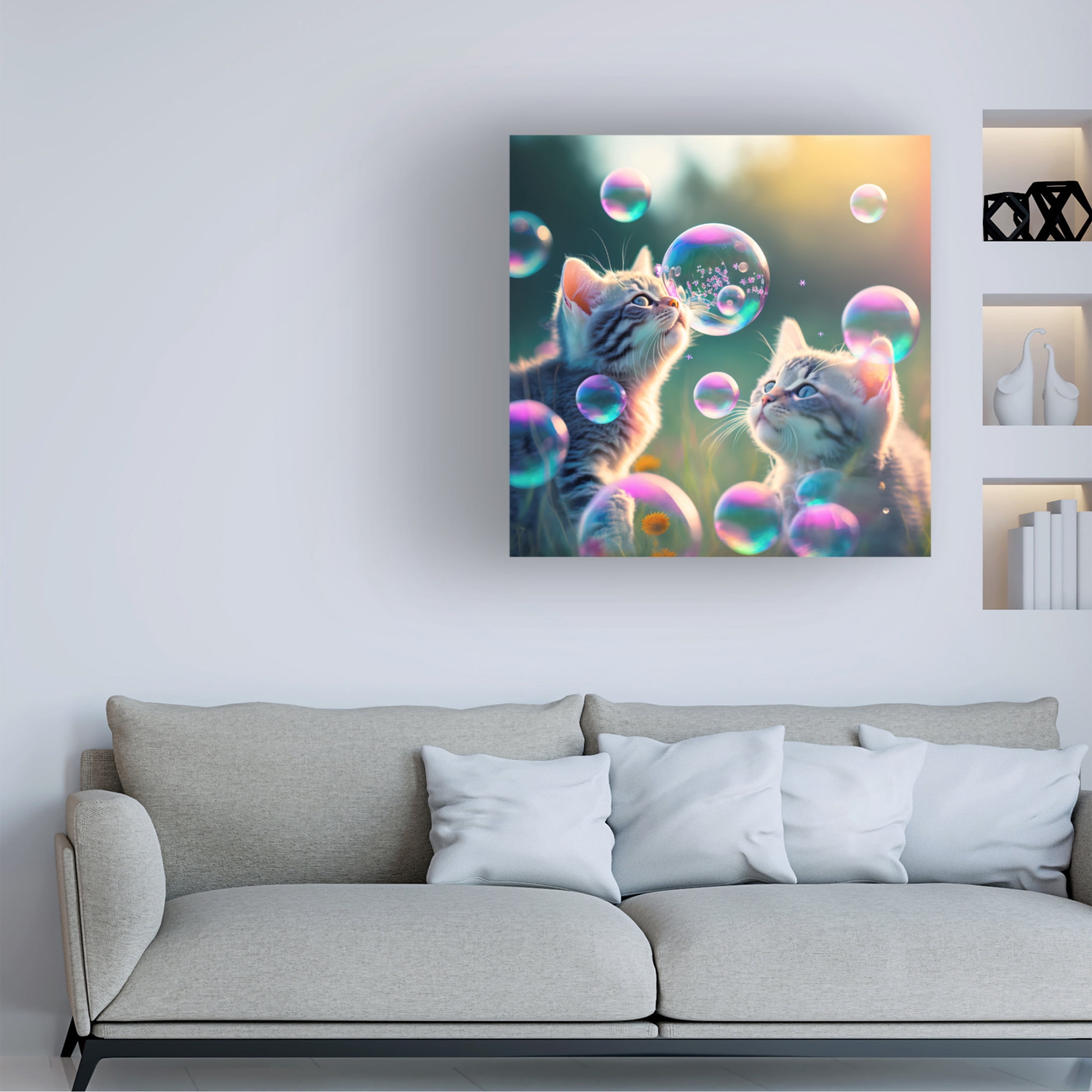 Canvas Wall Art - Ray Heere 'Mystical Morning 30' Wall Art for Living Room, Bedroom, or Office Décor by Trademark Fine Art - 14 x 14 Inches