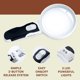 thumbnail image 1 of Lupa Con Luz Led Para Personas Mayores, Degeneración Macular, Mapas, Joyas, Monedas, Reparación De Relojes Y Computadoras 2 Lentes (10x + 5x) Blanco, Banban ShuxiuWang 8390614793521, 1 of 1