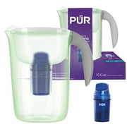 PUR 10-Cup Water Pitcher Filtration System, 10.2" W x 10.6" H x 6.8" L, Lime, PPT001L