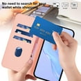 thumbnail image 6 of ELEHOLD Wallet Case for Google Pixel 8, PU Leather Stand Case with 3 Card Holders & Wrist Strap, Shockproof TPU Inner Flip Cover,Pink, 6 of 8