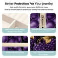 thumbnail image 3 of Thanksgiving Grapes Travel Portable Square Jewelry Boxes Display Case - Travel Organizer for Girls and Women, 3 of 6