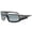 Black, variant on SkullerzÂ® Odin Safety Glasses // Sunglasses, Matte Gray, Clear Lens