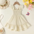 thumbnail image 2 of MAMAMI Baby Girls 18M-6T Clothes Summer Ruffle Sleeveless Toddler Girls Dress Beach Sundress, 2 of 7