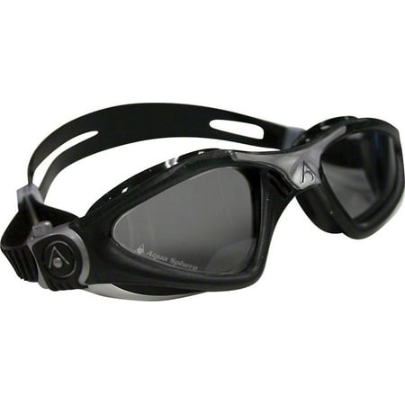 Aqua Sphere Kayenne Goggles: Black/Silver with Smoke Lens