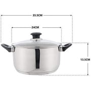 J&V TEXTILES 7-Piece Non-Stick Kitchen Cookware Set, Pots and Pans