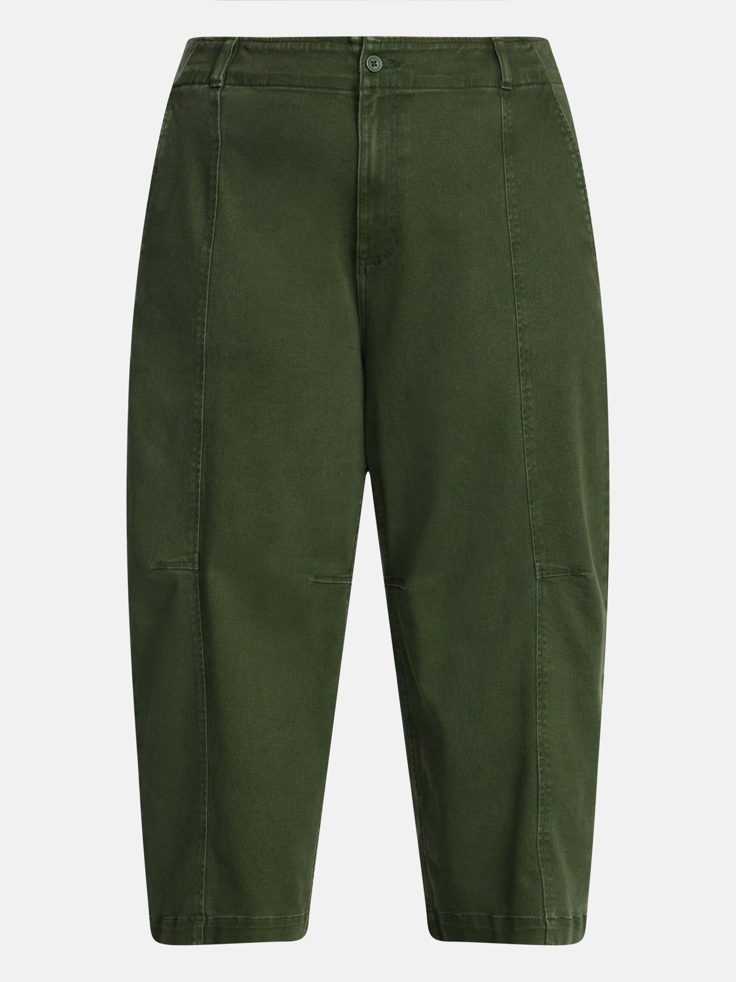 Terra & Sky Women's Plus High Waisted Barrel Pants, Sizes 0X - 5X