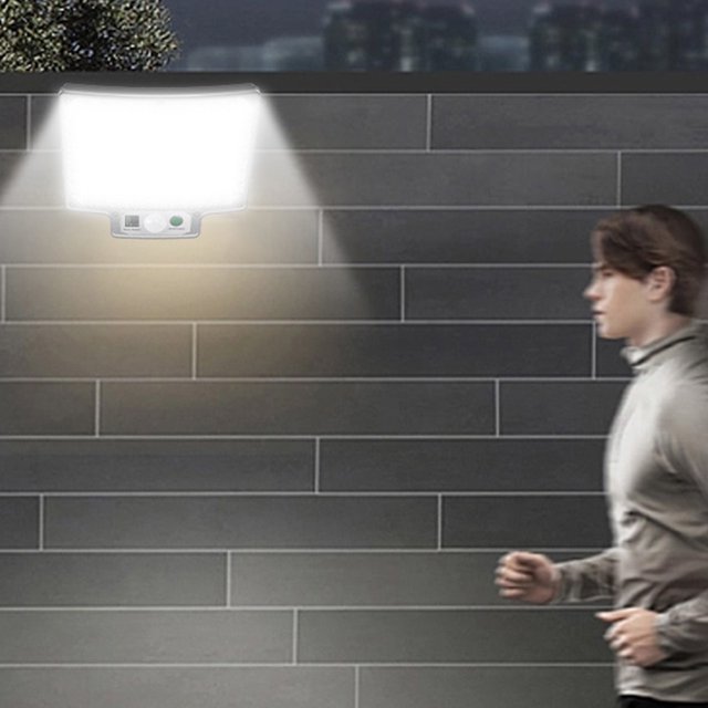 Lámpara de pared dividida Solar LED IP65 impermeable movimiento inteligente Sensor luz remota