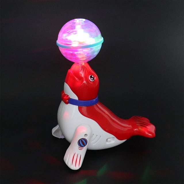 Juguete eléctrico Animal de bola superior giratoria de baile de proyección de música ligera Universal para niños Wmkox8yii shdjk5303