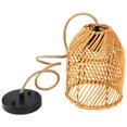 thumbnail image 3 of FRCOLOR rustic lampshade Basket Pendant Light Rattan Lampshade For Ceiling Light Rustic Chandelier Light Cover Pendant Light Ceiling Light Cover,9.06"X7.09"X7.09", 3 of 5