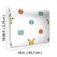 thumbnail image 4 of Pokemon Character Faces Peel and Stick Wallpaper, 4 of 5
