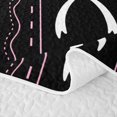 thumbnail image 5 of Erosebridal Girly Kawaii Bow Quilt Full for Boys Girls, Princess Ribbon Full Bedspread Sets, 3-Piece, 5 of 7