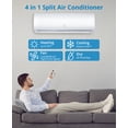 thumbnail image 2 of 9000 BTU Wifi Enabled Mini Split Air Conditioner & Heater with Inverter, 19 SEER2 Energy Saving 115V, 2 of 7