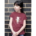 thumbnail image 2 of Lovely Kitten W Toy Hoop T-Shirt Juniors -Image by Shutterstock,  Large, 2 of 4