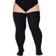 thumbnail image 1 of Calcetines hasta el muslo de talla grande 5XL para mujer, medias hasta el muslo gruesas, calcetines por encima de la rodilla extralargos y gruesos, calcetines calentadores de piernas, 1 of 5