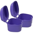 thumbnail image 3 of Dent Art Denture Boxes, Retainer Box Orthodontic Mouth Guard Dental Storage Container/Teeth Storage Box in Violet Color (2), 3 of 6